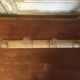 Wall coat rack with 4 hooks in raw wood