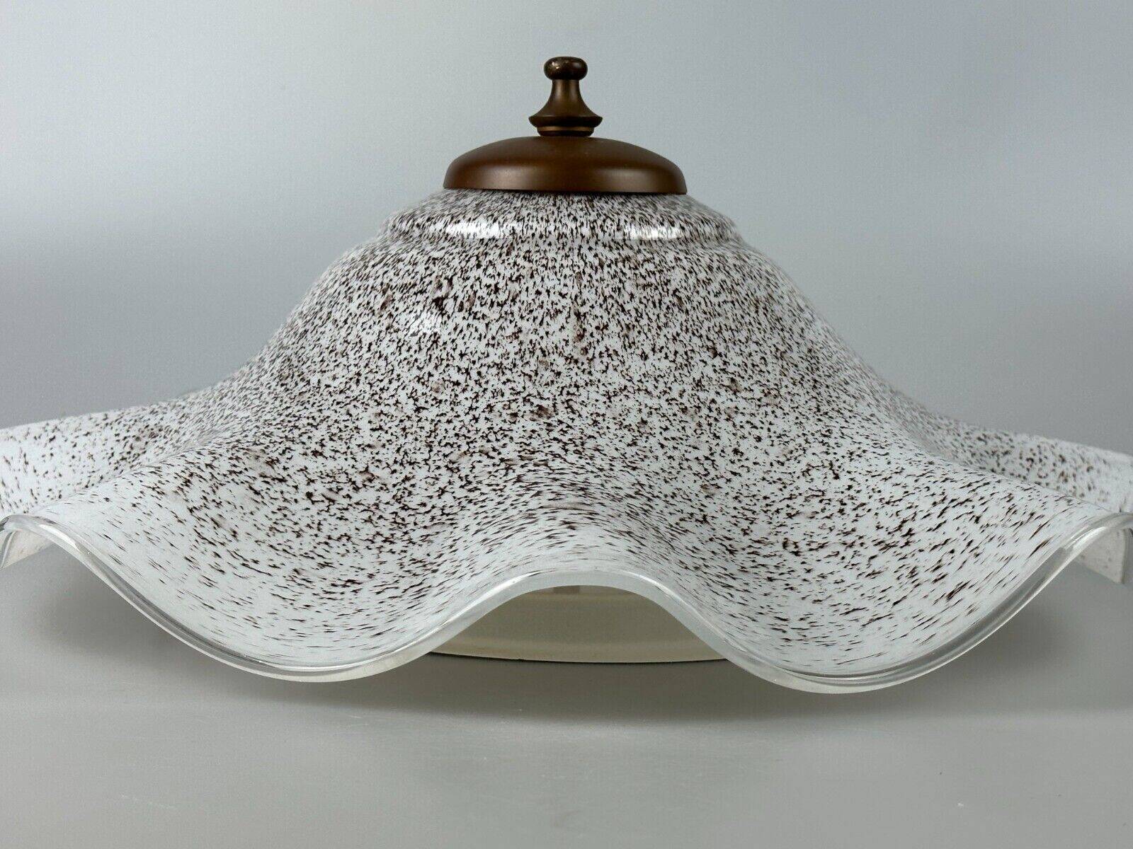 60s 70s Lamp Fixture Ceiling Lamp Flush Mount Doria Glass Space Age