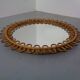 Small Filigree Italian Bamboo Mirror, 1950s