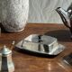 Tea set including teapot, milk jug, sugar bowl and butter dish