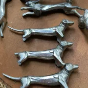 Antique animal knife rests