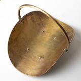 Vintage brass log holder