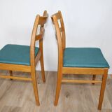 Pair of teak chairs, 1960s