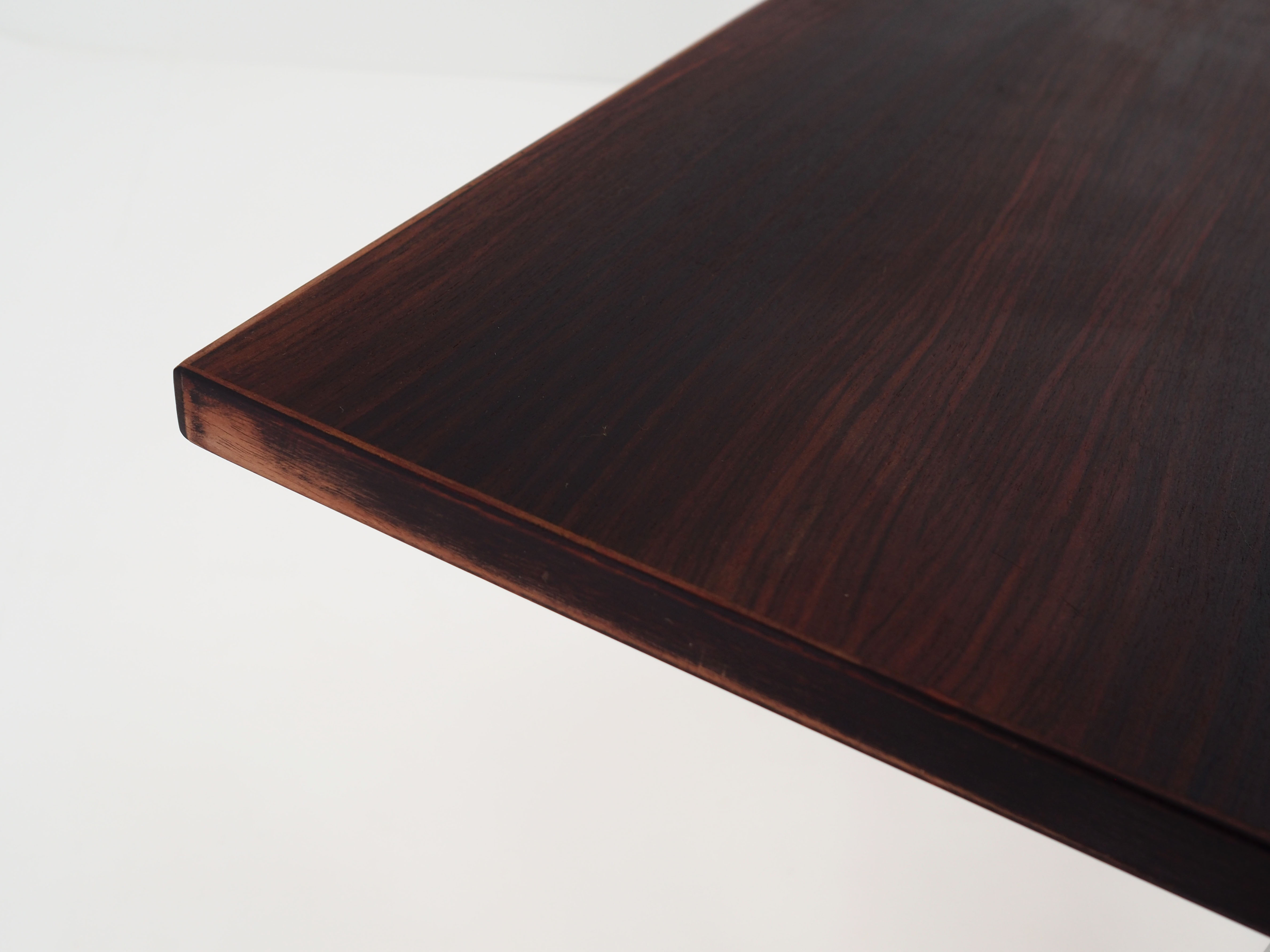 Desk, chrome construction, rosewood top, Scandinavian design