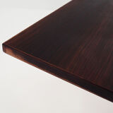 Desk, chrome construction, rosewood top, Scandinavian design