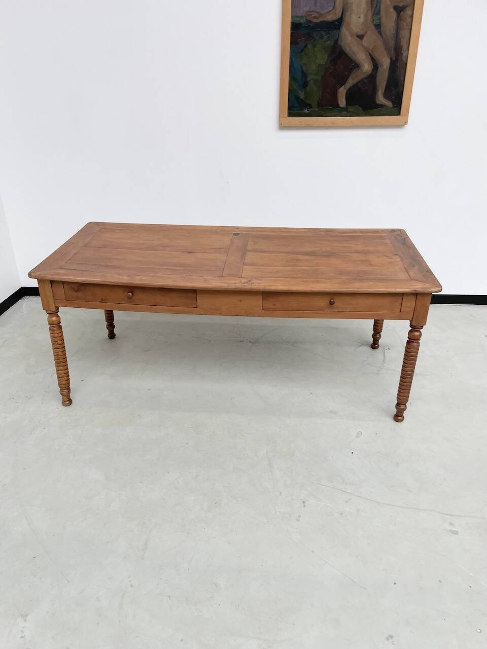 Walnut silk table 1900