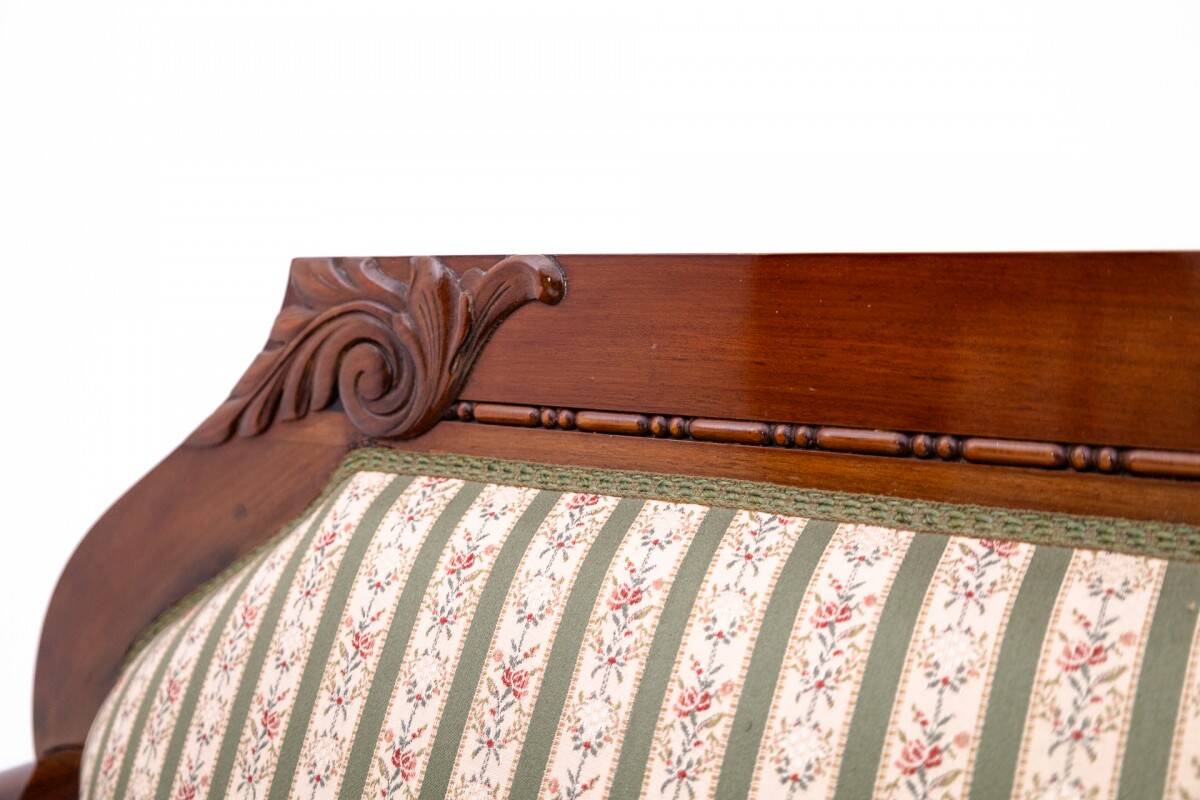 Antique sofa from the late 19th century, Northern Europe.