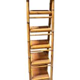 Foldable rattan shelf