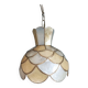 Suspension aen Nacre damier fumé laiton