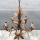 Gold metal chandelier