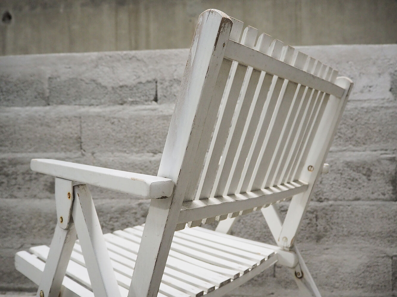 Set of 4 folding garden chairs Youpy, René Gleizes, vintage 60s