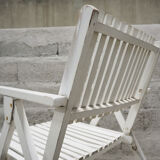 Set of 4 folding garden chairs Youpy, René Gleizes, vintage 60s