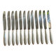 12 large Christofle Ribbons silver metal knives
