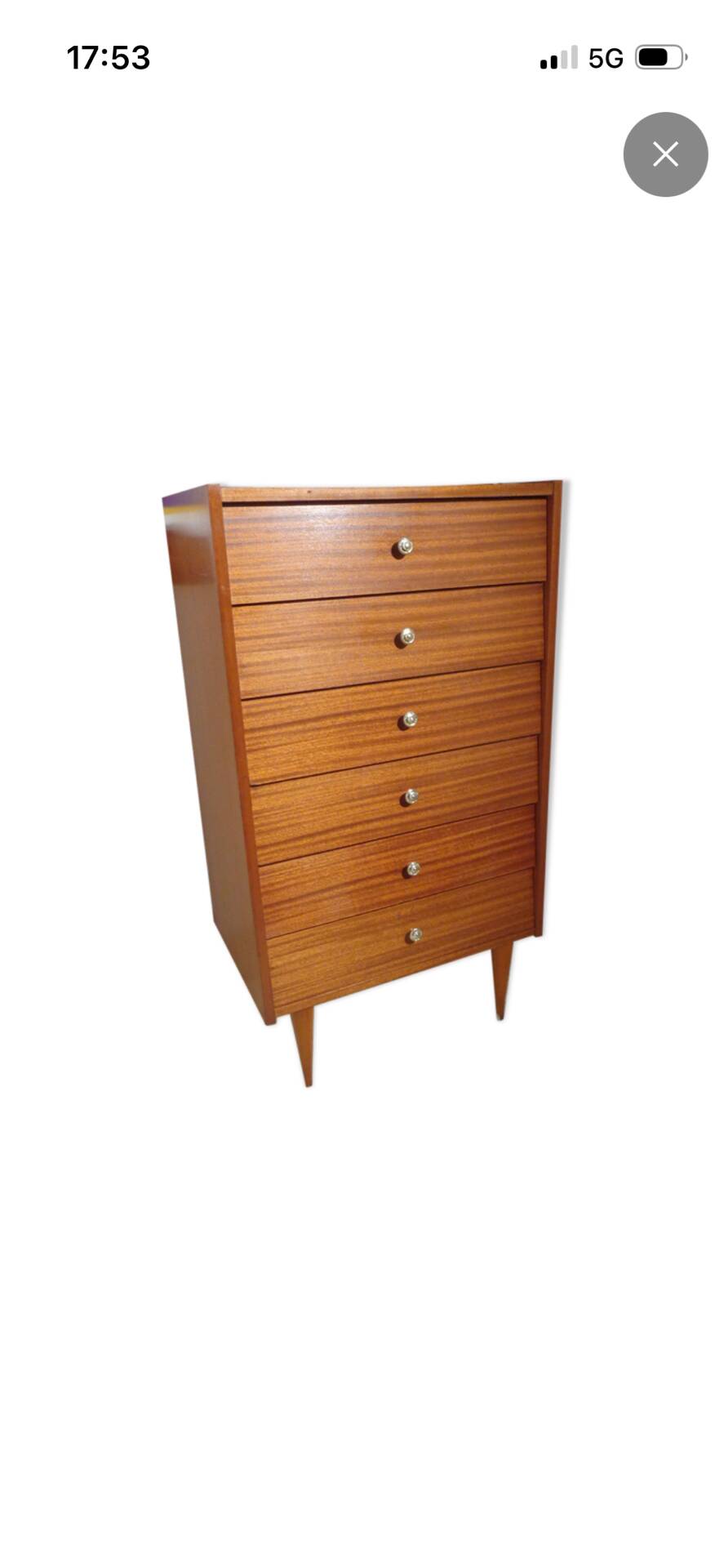 Vintage wood dresser