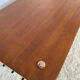Vintage 50s design wood and metal coffee table