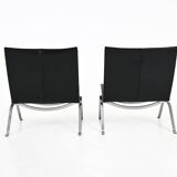 Set Of 2 Pk22 Armchairs By Poul Kjærholm For Fritz Hansen, 1990s