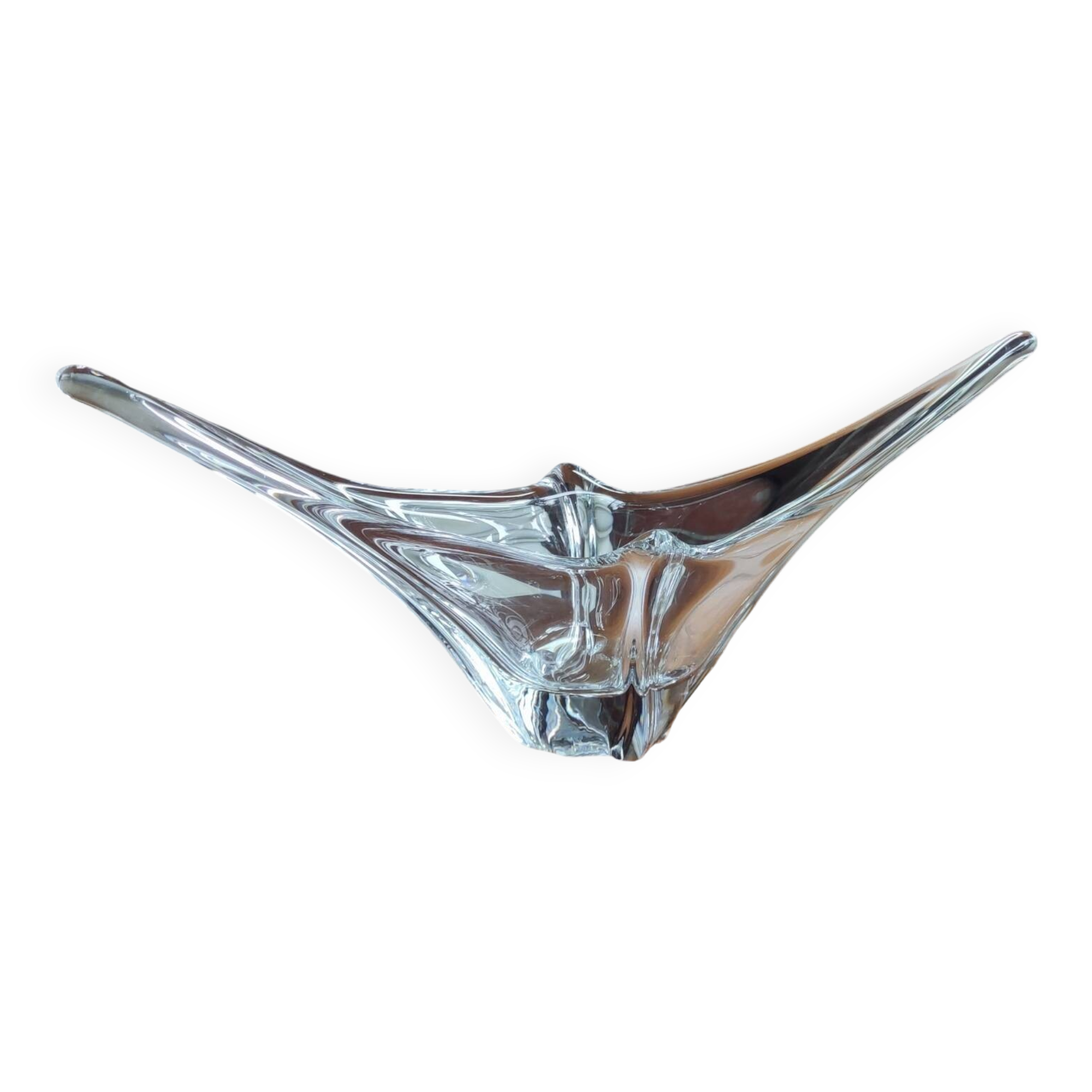 Antique Daum France Crystal Fruit Bowl