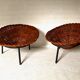 Pair of wicker basket armchairs