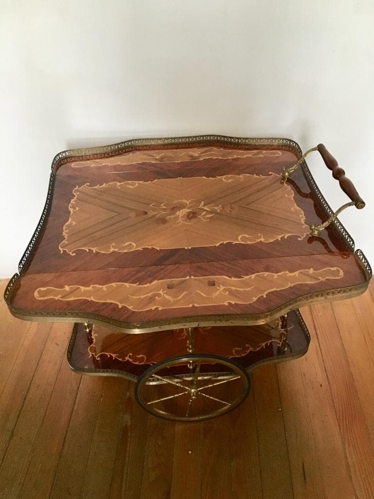 Dessert bar in marquetry