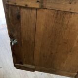 Old low buffet 2 doors in natural wood