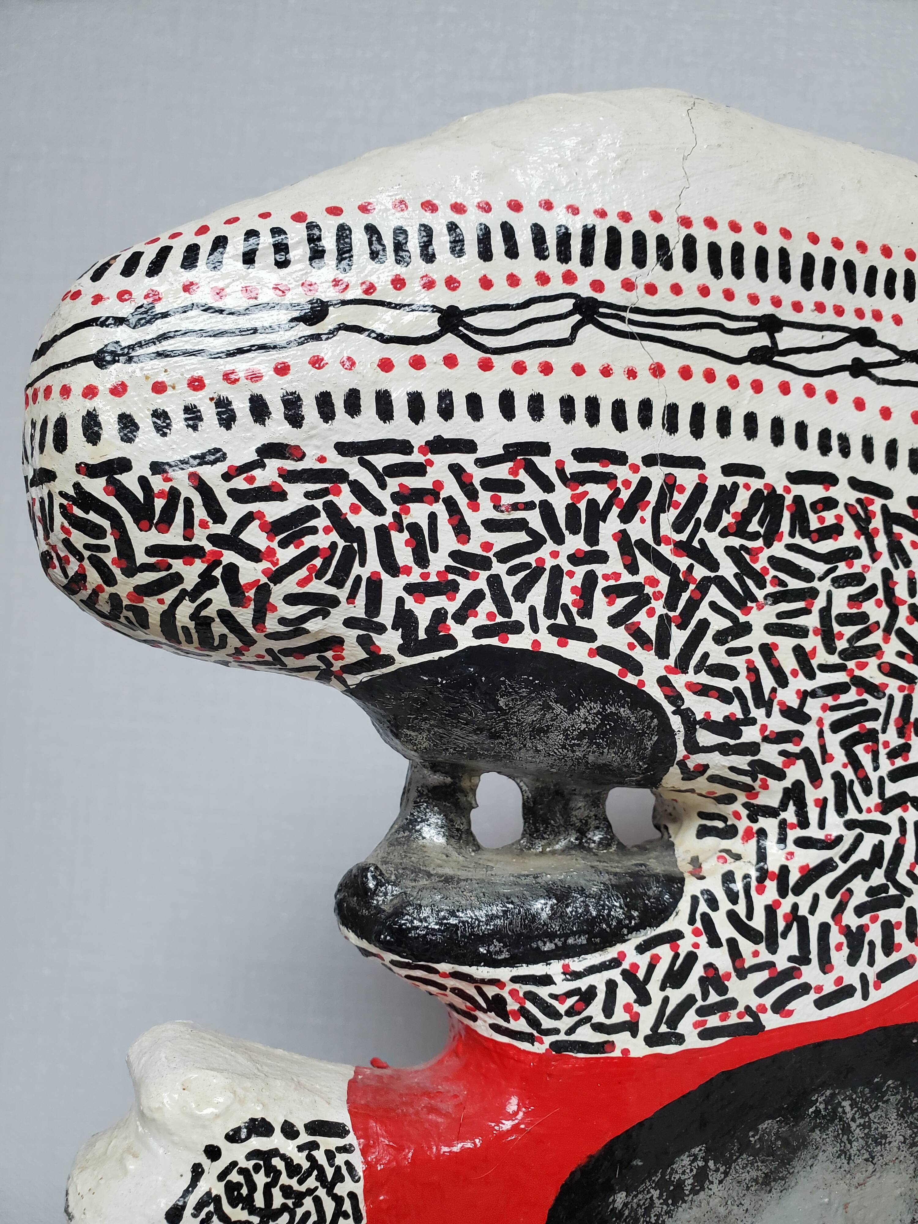 Papier-mâché sculpture - Kaj / Fokaja (1959)