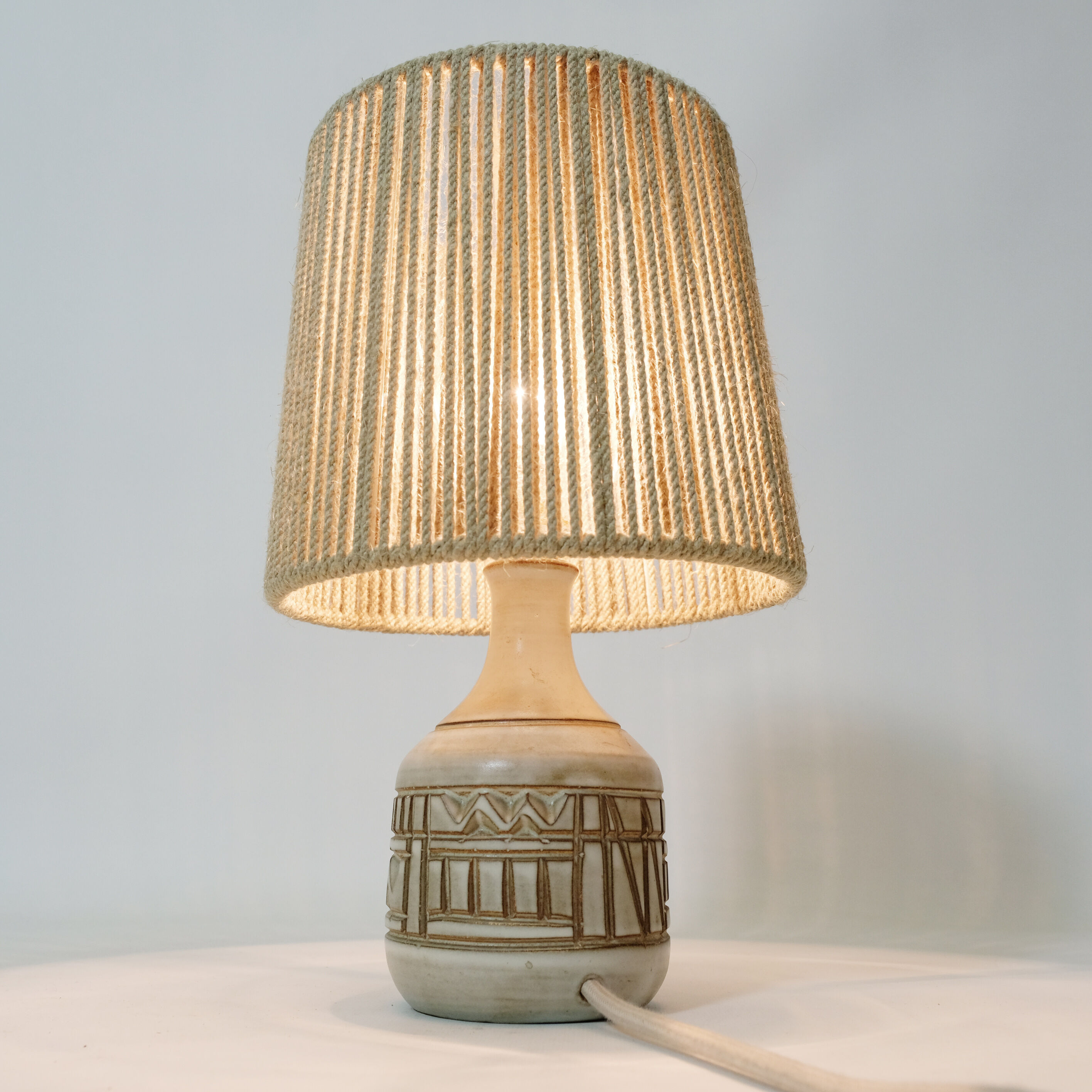 Ceramic lamp by Marius Bessone, 1950/1960