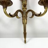 Pair of gold bronze wall ligt old or Empire Carquois Fleche Lucien Gau Paris