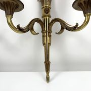 Pair of gold bronze wall ligt old or Empire Carquois Fleche Lucien Gau Paris