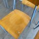Set of 10 school chairs 70s