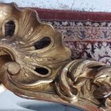 Louis XV style gilded carved wooden mirror