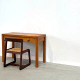 Solid elm desk by Roland Haeusler for Maison Regain