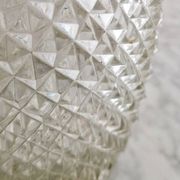 Carafe en verre et métal argenté