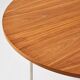 Sven Markelius ‘Markelius01’ Rounded Table – Limited Edition 1930 Design in Stainless Steel and Waln