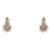 Pair of chrystal wall lights, 1950s, France
