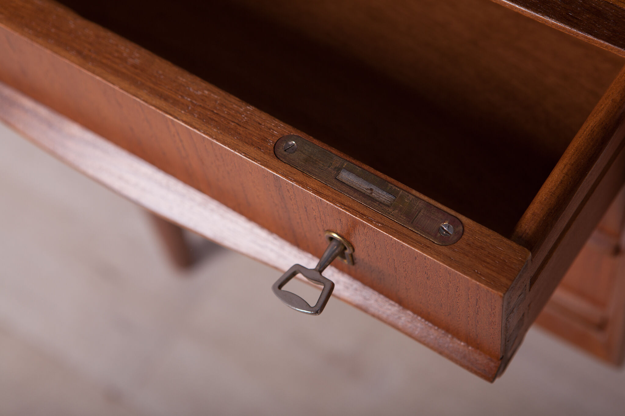 Mid-Century Freestanding Teak Desk, 1960s
