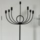 Large brutalist candelabrum in wrought iron