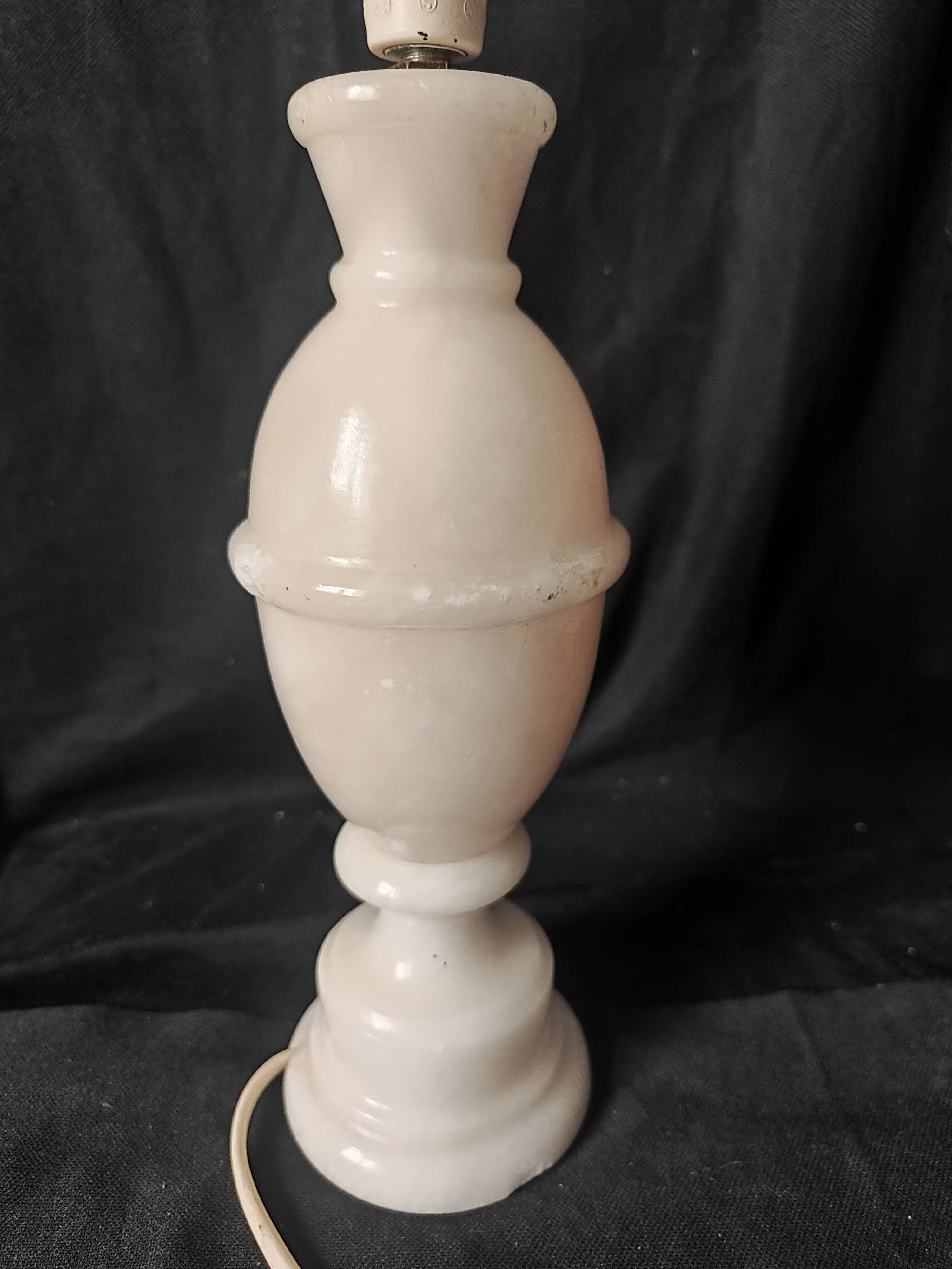 Vintage onyx bedside lamp