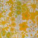 New sheet from the 70s orange flowers 240x300 vintage