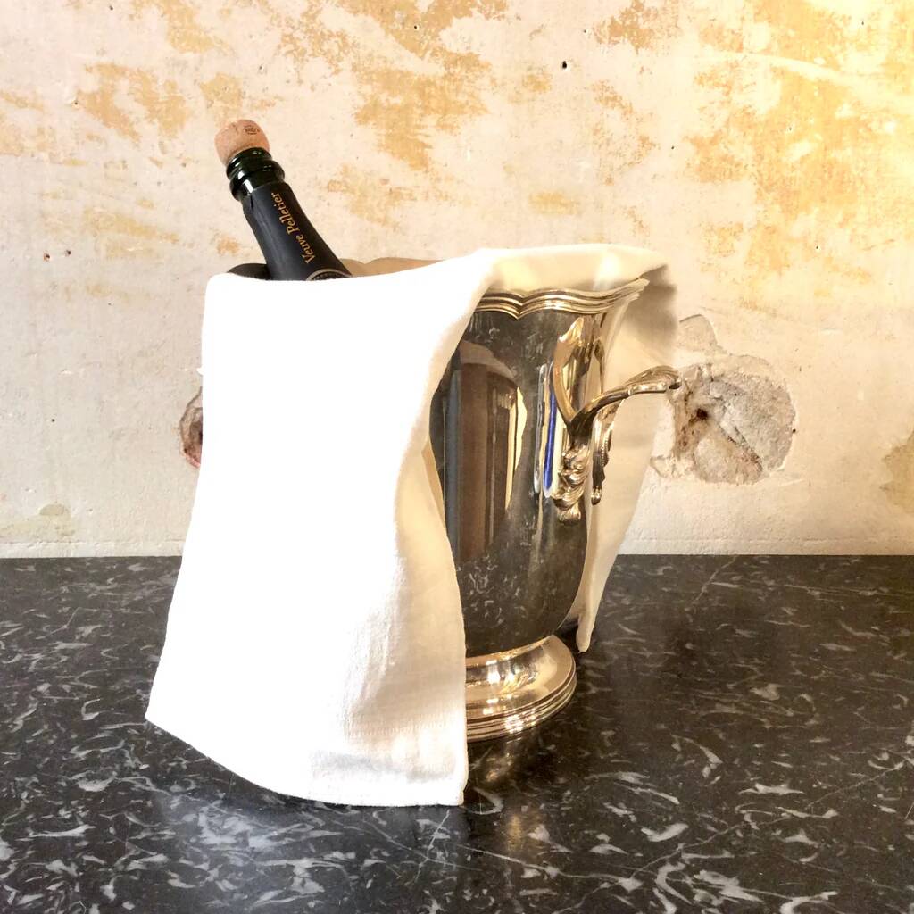 Silver-plated champagne bucket St-Médard
