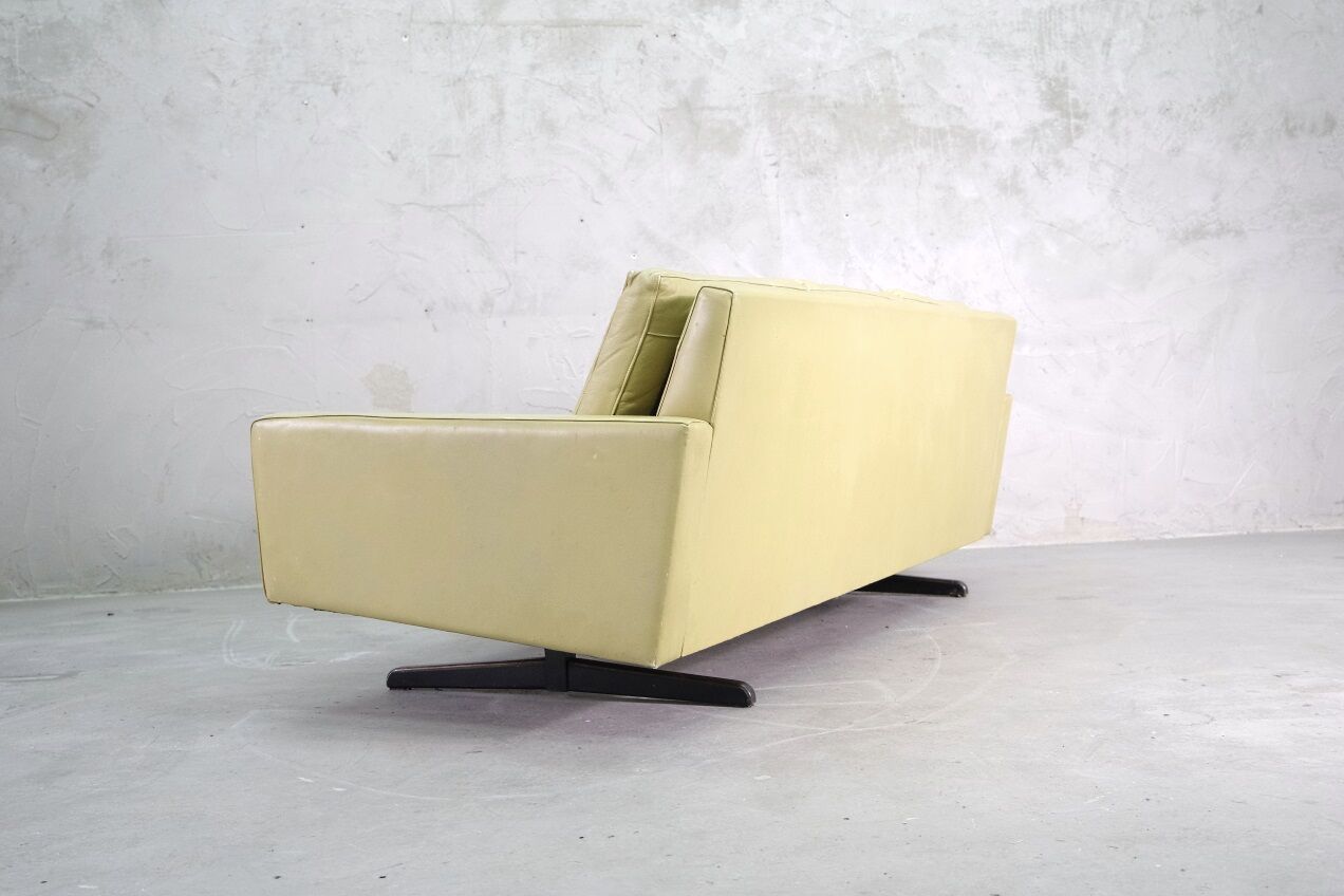 Mid-Century Scandinavian Leather Sofa, 1960s