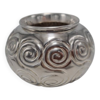 Vase en métal argenté