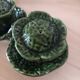 Lot salt shaker and pepper ceramic slurry vintage cabbage 80