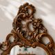 Large vintage baroque mirror in Rococo Louis XV style.