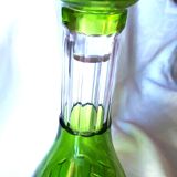 Green Baccarat cut crystal carafe