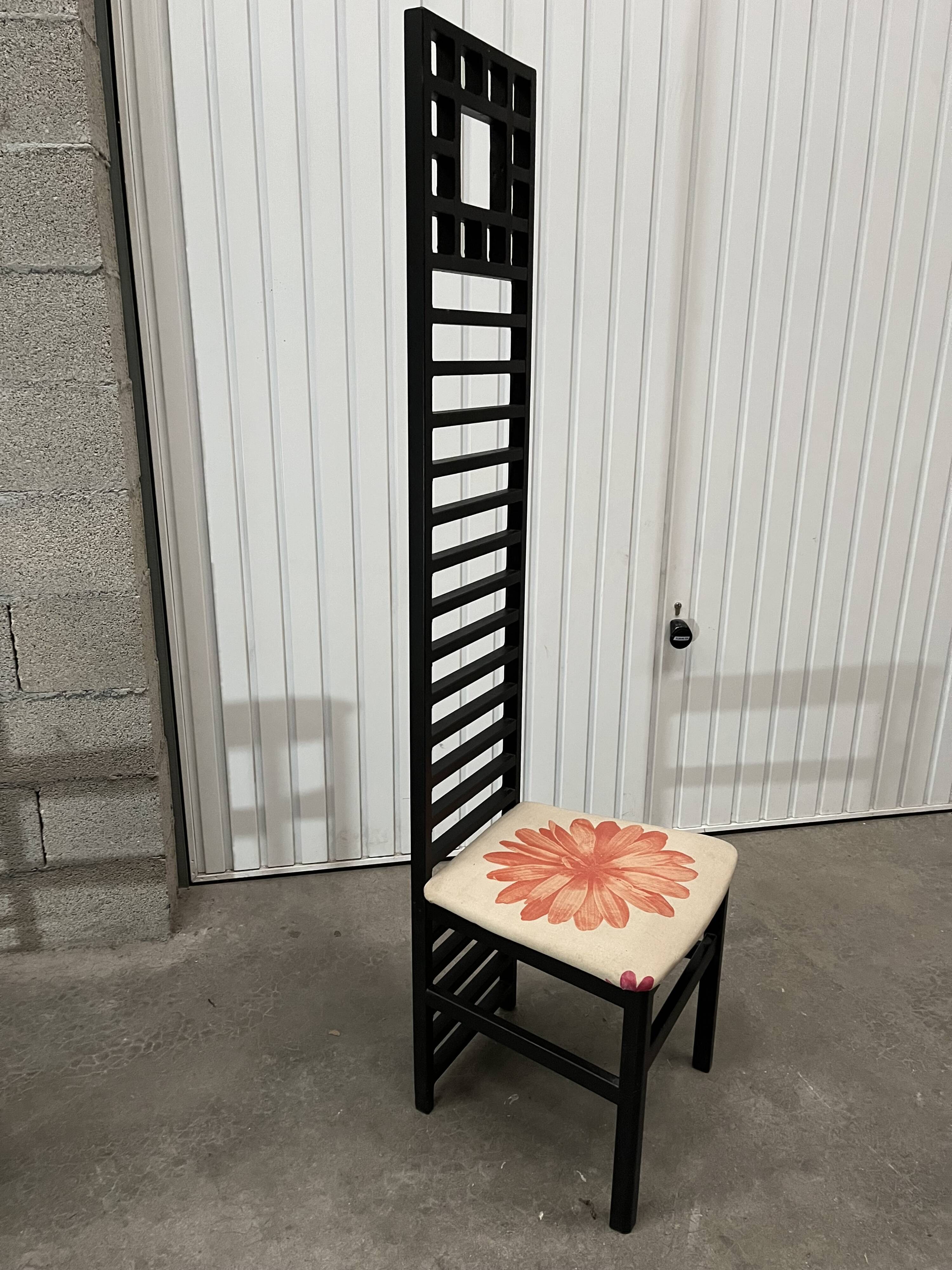 series of 4 80s/90s mackintosh style chairs