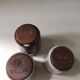Lot de 3 petits verres liqueur en grès Roger Collet Vallauris