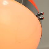 Space Age Italian Orange Pendant Lamps, Set of 2