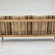 1970s, Danish 3 seater sofa, original very good condition, wool, oak.