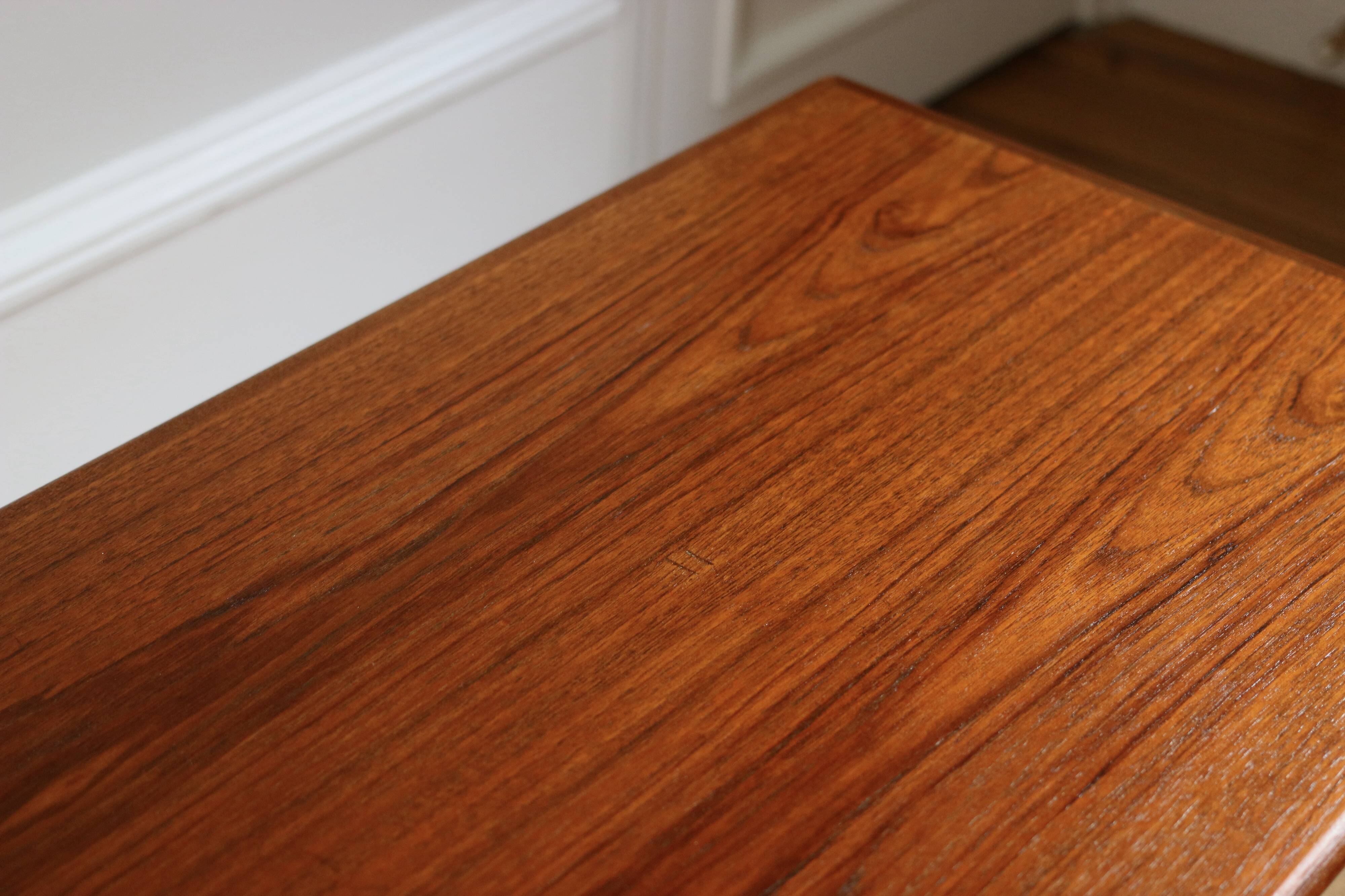 Vintage Scandinavian teak coffee table Trioh 1960s