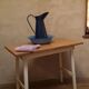 Side table 90,8x50,8cm vintage compass legs